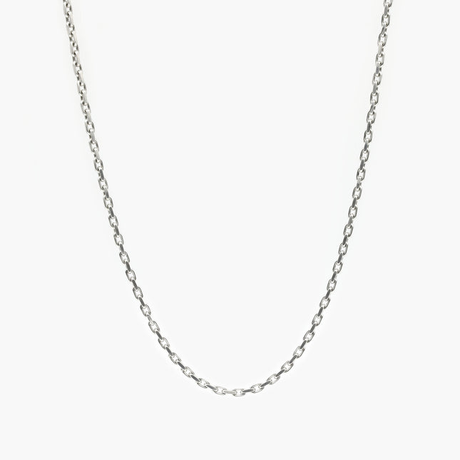 3mm Sterling Silver "Capri" Chain Necklace-Necklace-Kompsós