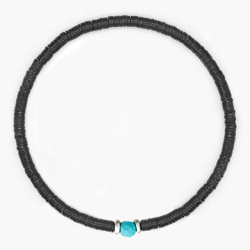 3mm Vinyl Beads Bracelet (Black)-Kompsós