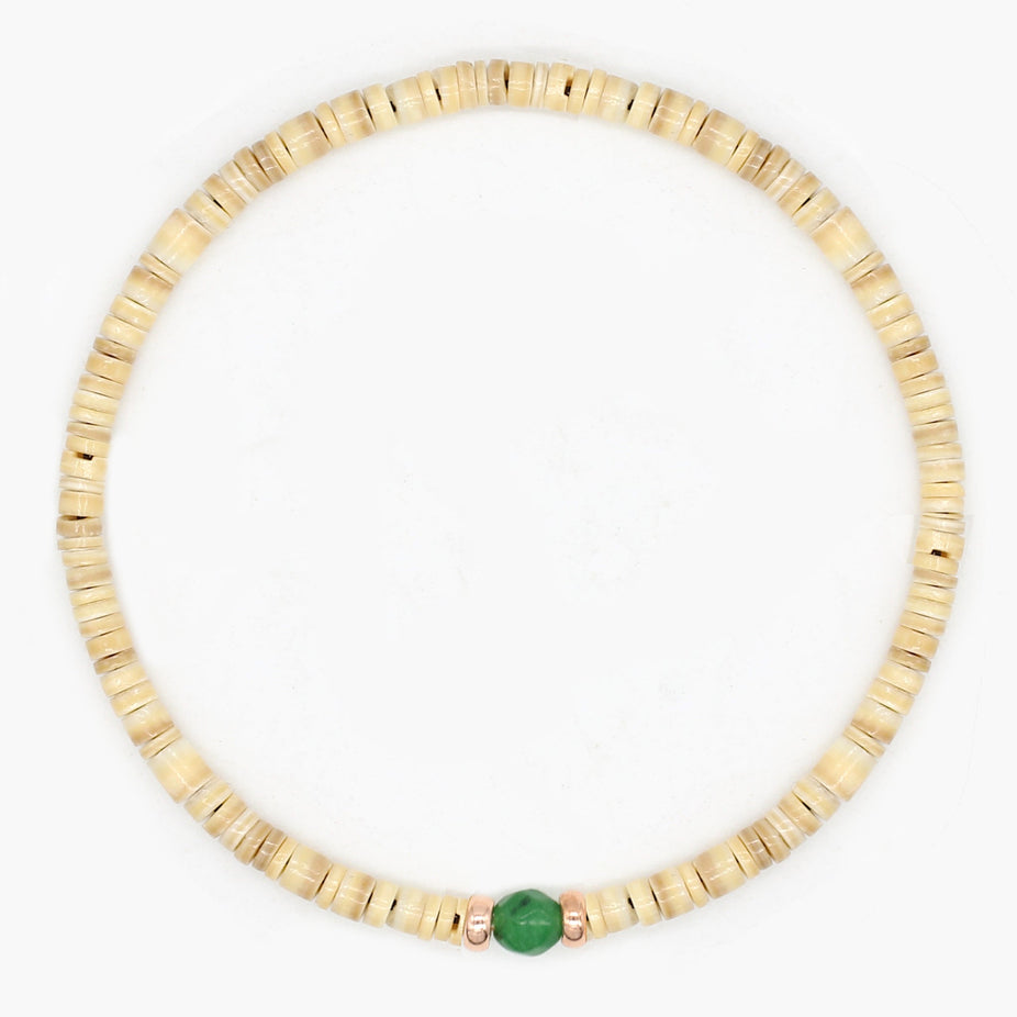 3mm Vinyl Beads Bracelet (Shell)-Kompsós