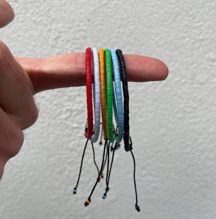 3mm Vinyl Bracelet (Green)-Bracelet-Kompsós