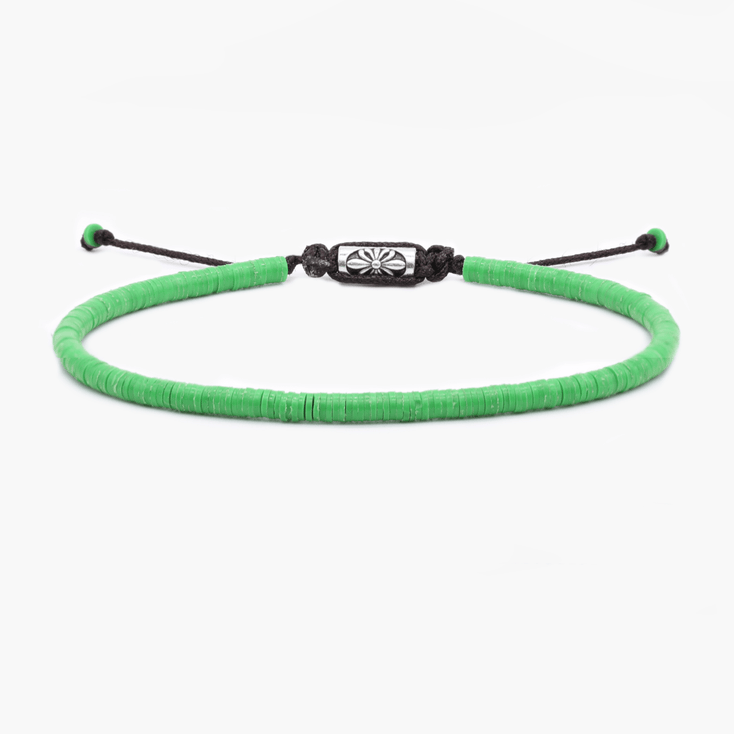 3mm Vinyl Bracelet (Green)-Bracelet-Kompsós