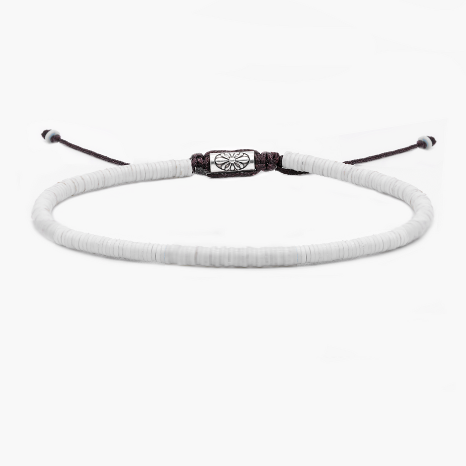 3mm Vinyl Bracelet (Off White)-Kompsós