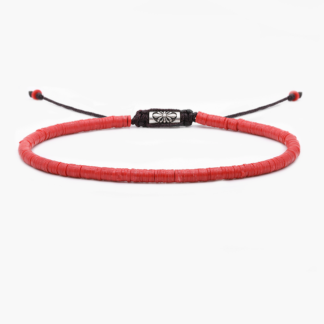 3mm Vinyl Bracelet (Red)-Kompsós