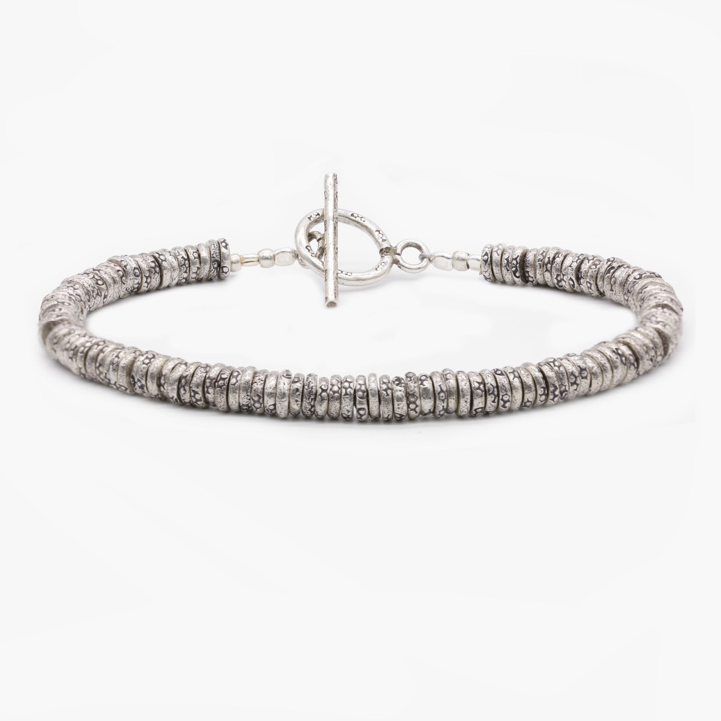 Oxidized silver bracelet discount
