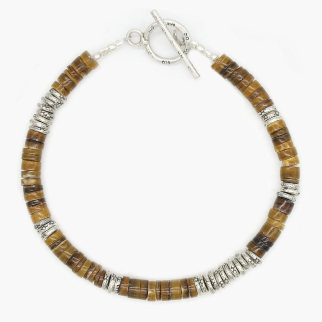 4mm "Rodeo" Bracelet (Tiger Eye)-Kompsós