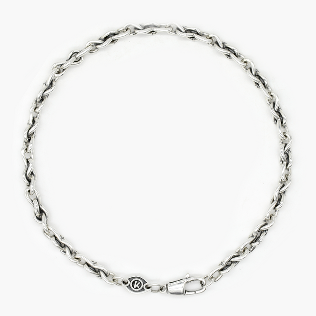 4mm Sterling Silver "Hydra" Chain Bracelet-Jewelry-Kompsós