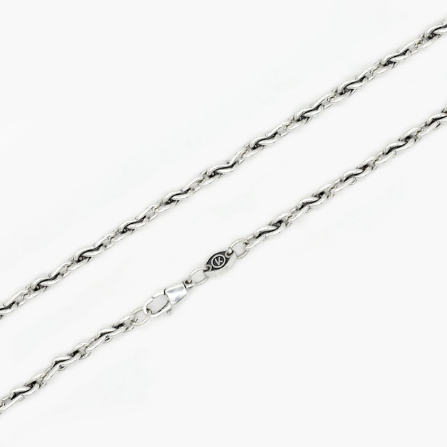 4mm Sterling Silver "Hydra" Chain Necklace-Necklace-Kompsós