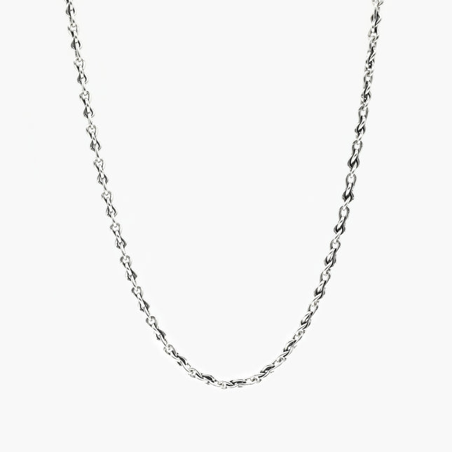 4mm Sterling Silver "Hydra" Chain Necklace-Necklace-Kompsós