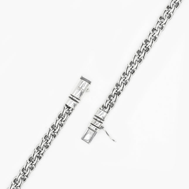 5mm "Fitzrovia" Silver Chain Bracelet-Kompsós