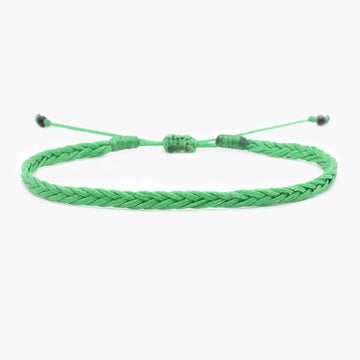 Adjustable Mini Braided Bracelet (Military Green)-Bracelet-Kompsós