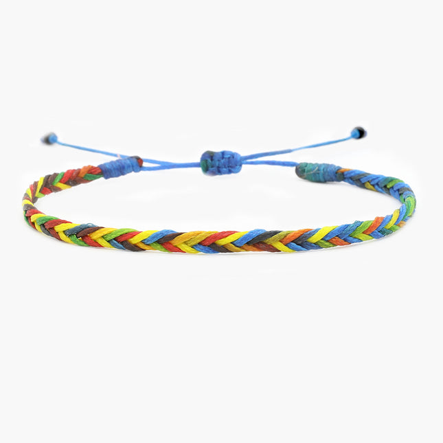 Adjustable Mini Braided Bracelet (Multicolors)-Bracelet-Kompsós