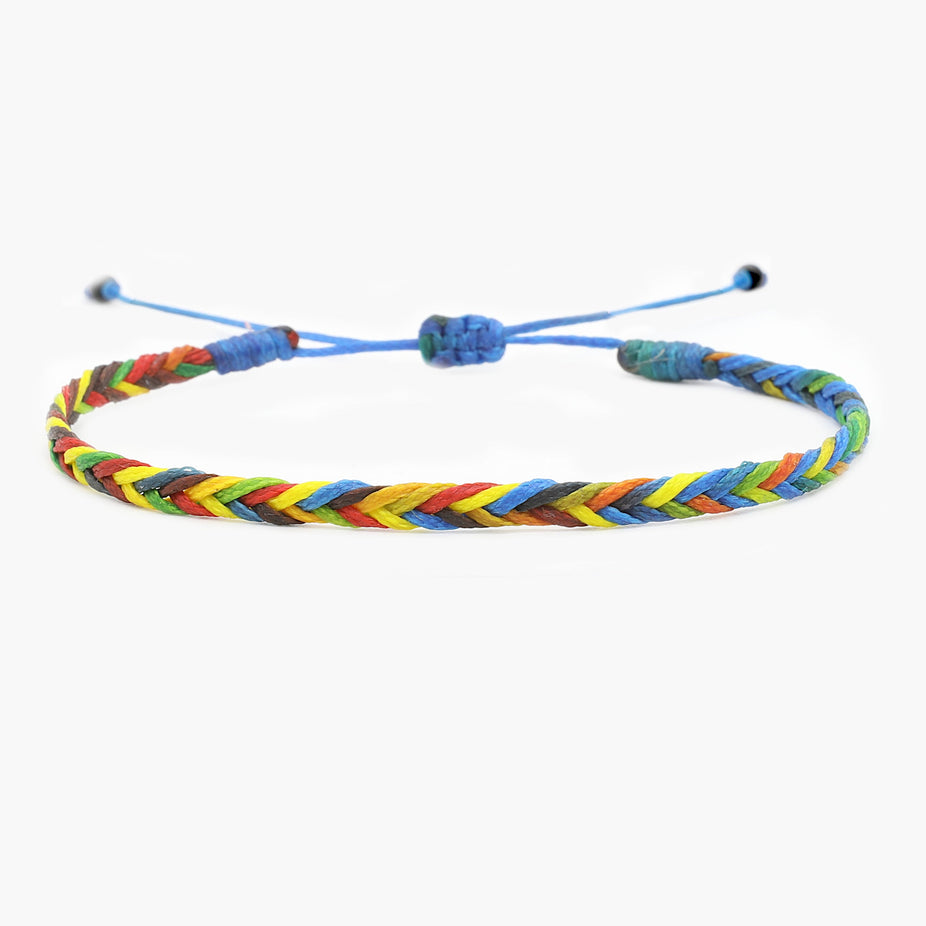 Adjustable Mini Braided Bracelet (Multicolors)-Bracelet-Kompsós