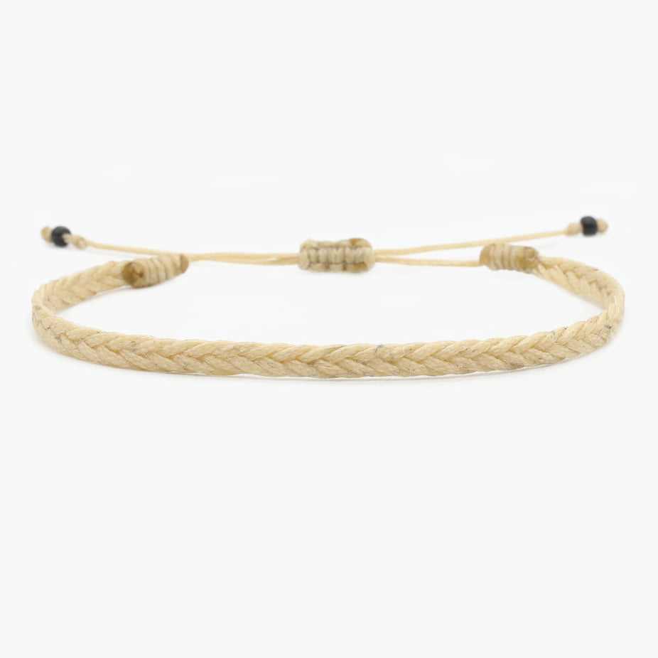 Adjustable Mini Braided Bracelet (Nude)-Bracelet-Kompsós