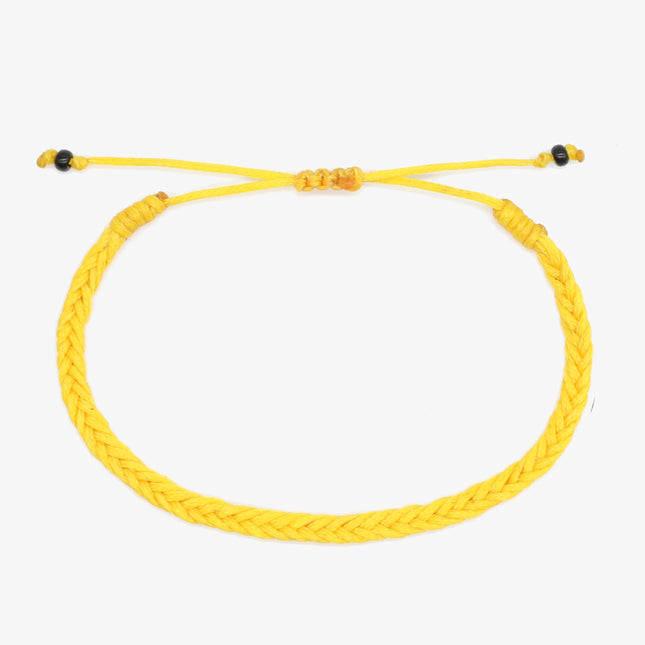 Adjustable Mini Braided Bracelet (Orange)-Bracelet-Kompsós