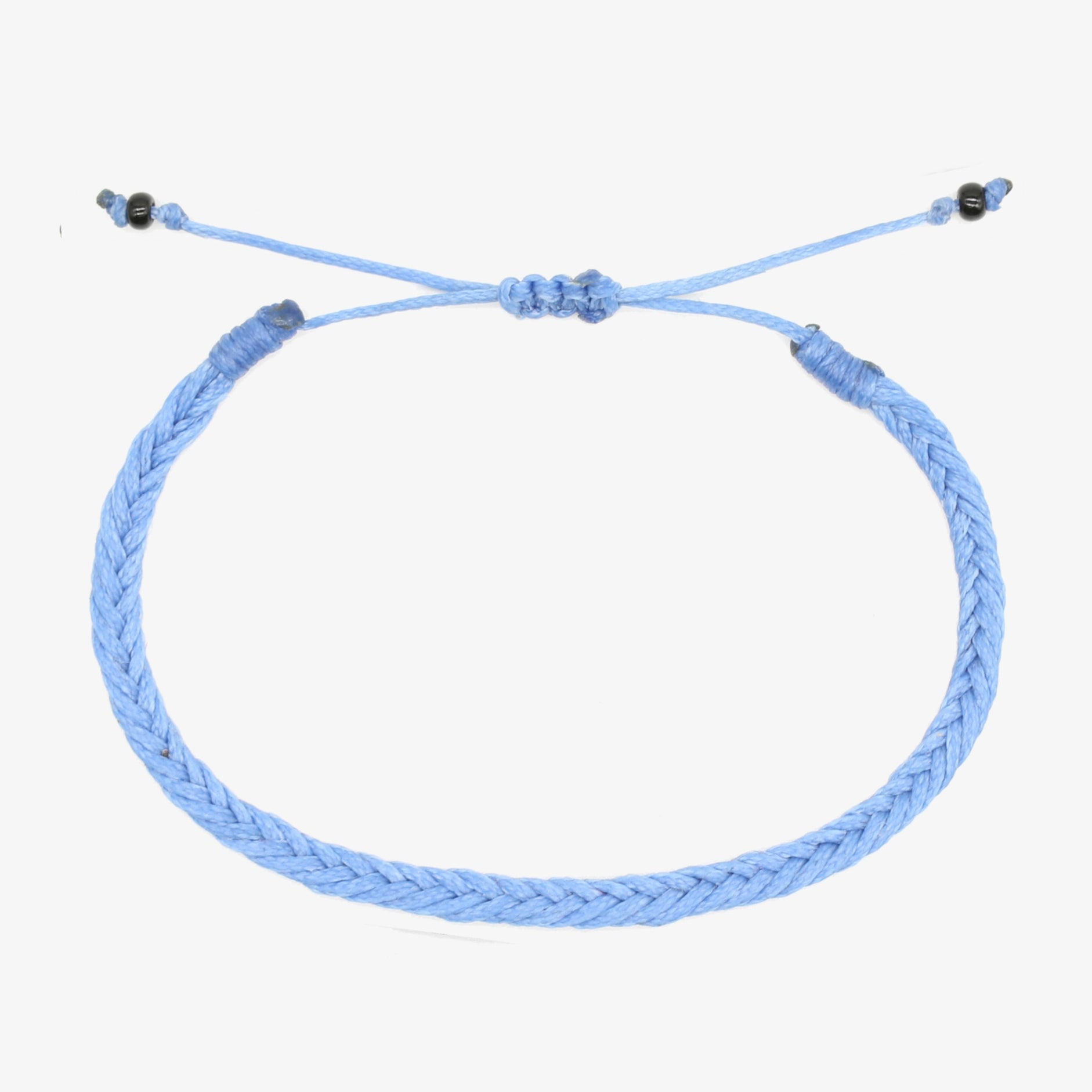 Adjustable Mini Braided Bracelet (Turquoise)-Bracelet-Kompsós