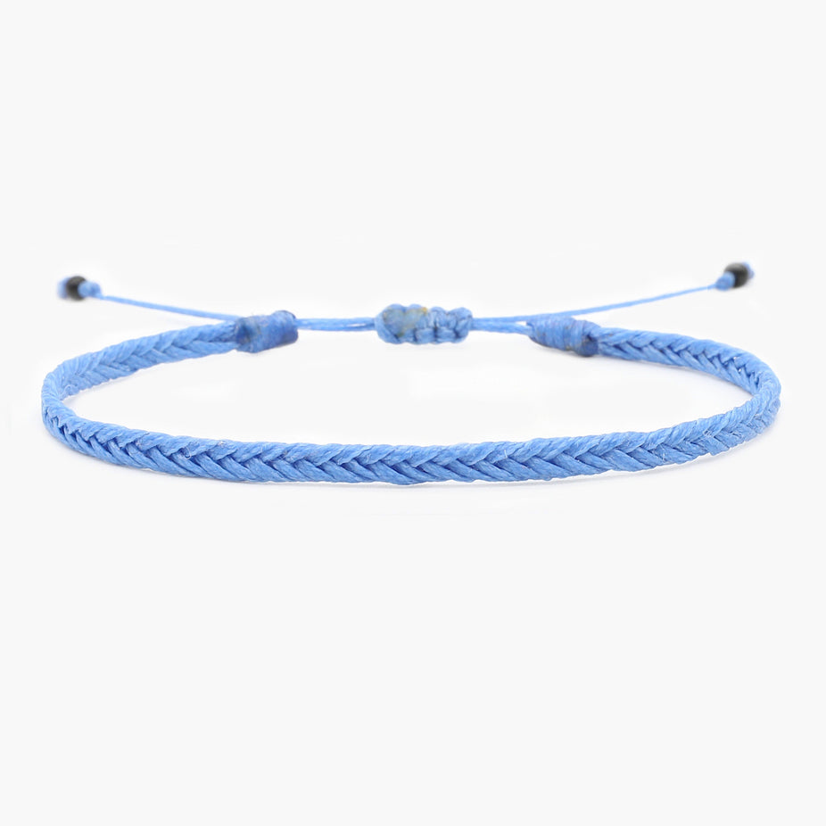 Adjustable Mini Braided Bracelet (Turquoise)-Bracelet-Kompsós