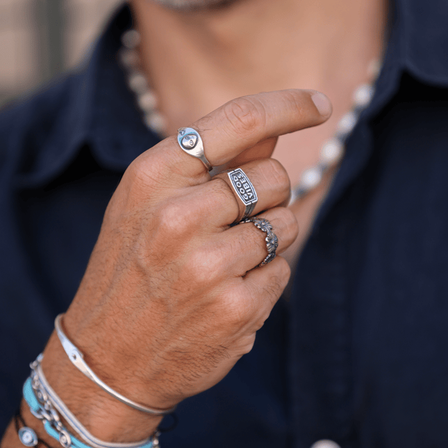 Alien Sterling Silver Ring-Ring-Kompsós