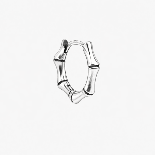 Bamboo Sterling Silver Earring-Earring-Kompsós