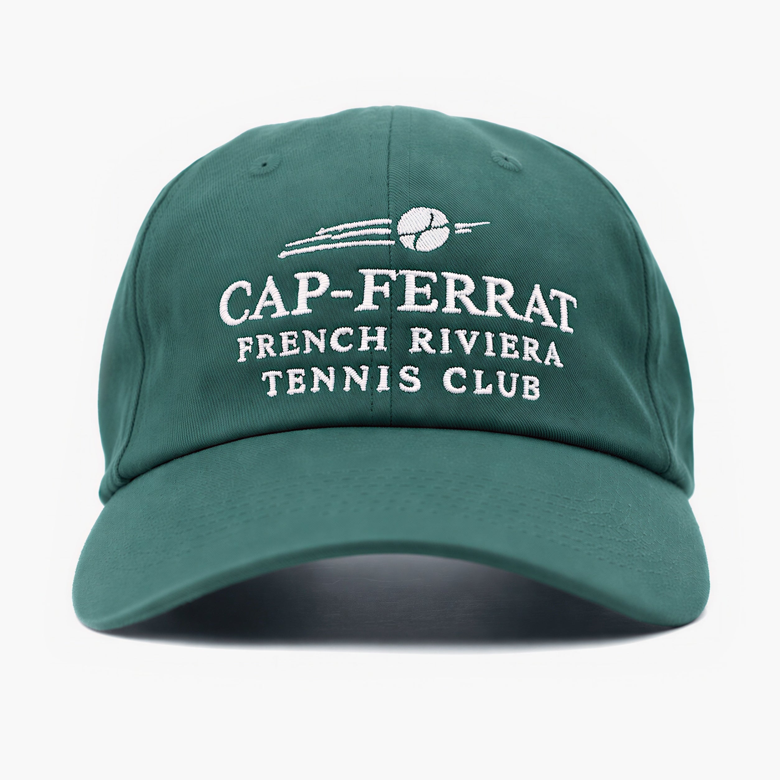 Cap Ferrat Tennis Club Souvenir Daddy Cap (Bottle Green)