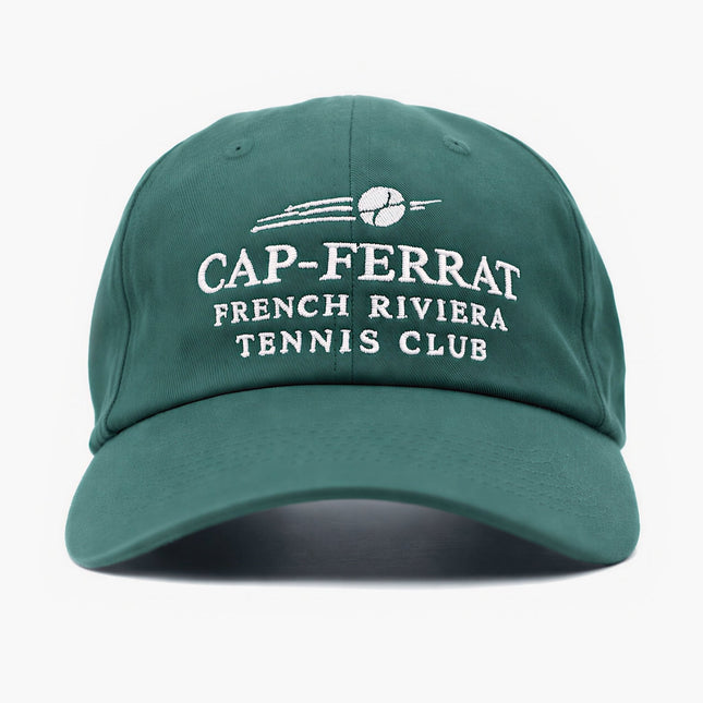 Cap Ferrat Tennis Club Souvenir Daddy Cap (Bottle Green)-Cap-Kompsós
