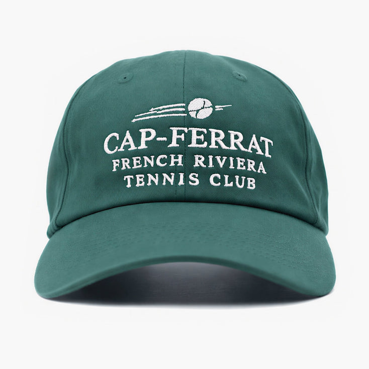 Cap Ferrat Tennis Club Souvenir Daddy Cap (Bottle Green)-Cap-Kompsós