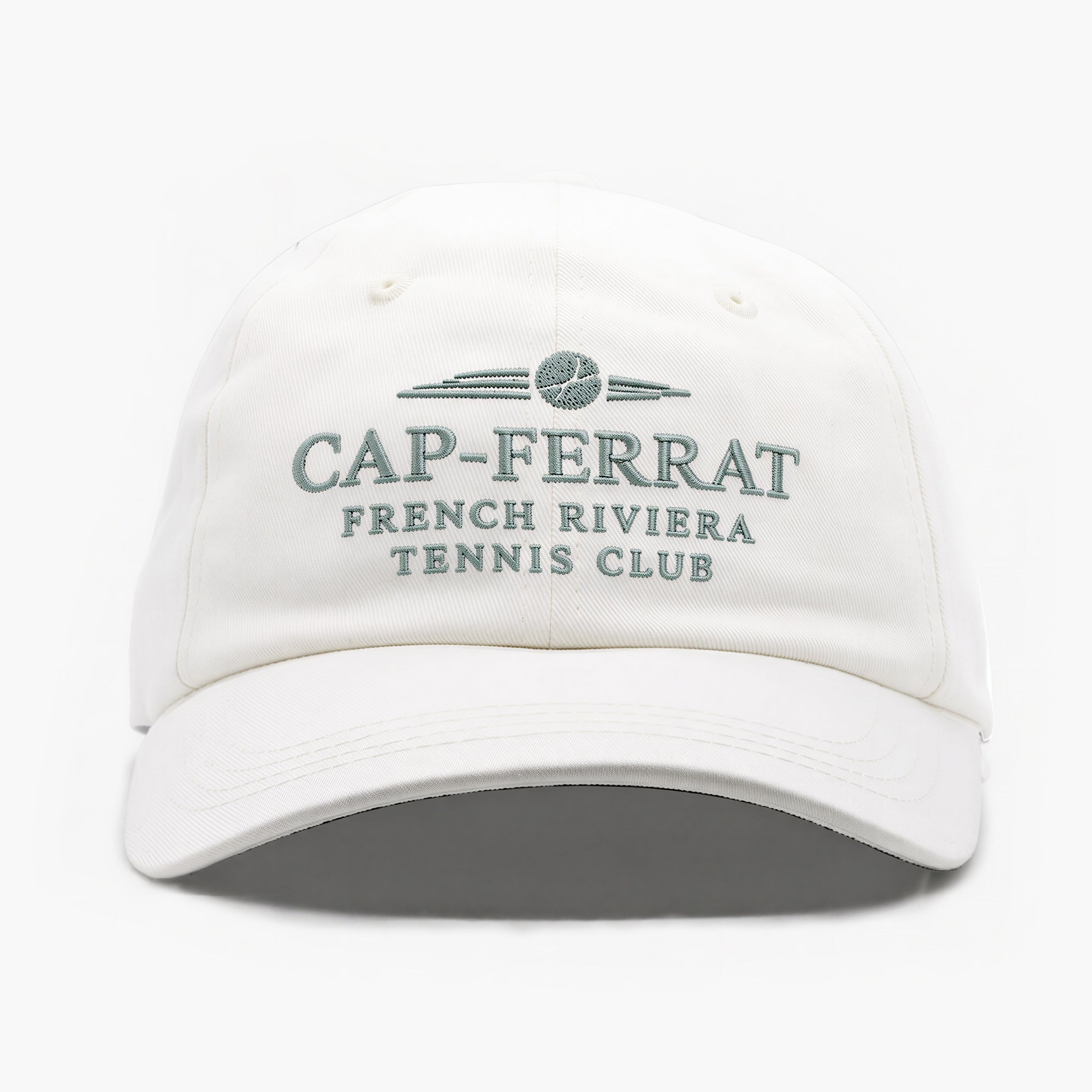 Cap Ferrat Tennis Club Souvenir Daddy Cap (Off-White)