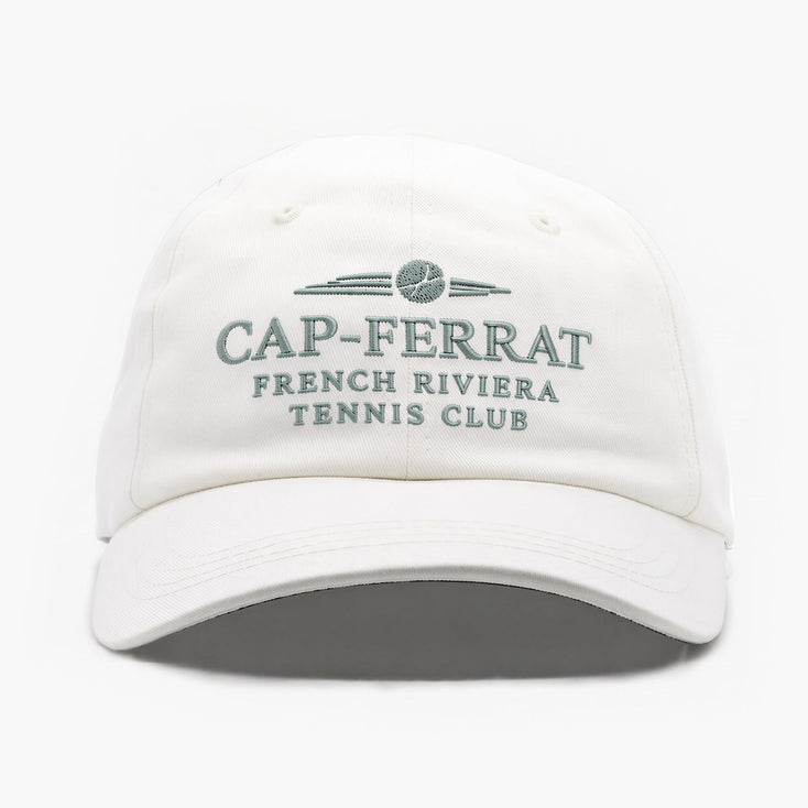 Cap Ferrat Tennis Club Souvenir Daddy Cap (Off-White)-Cap-Kompsós