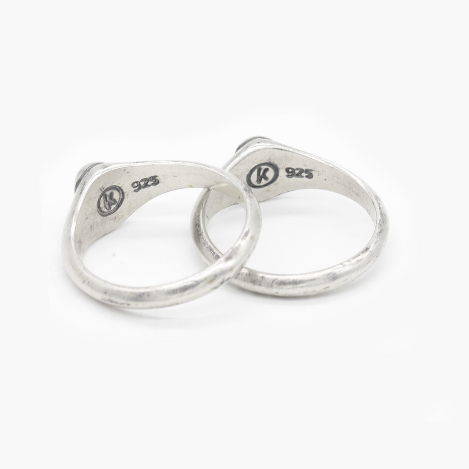 Comedy And Tragedy Duo Sterling Silver Ring-Ring-Kompsós