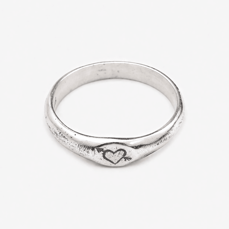 Cupid Sterling Silver Ring Band-Ring-Kompsós