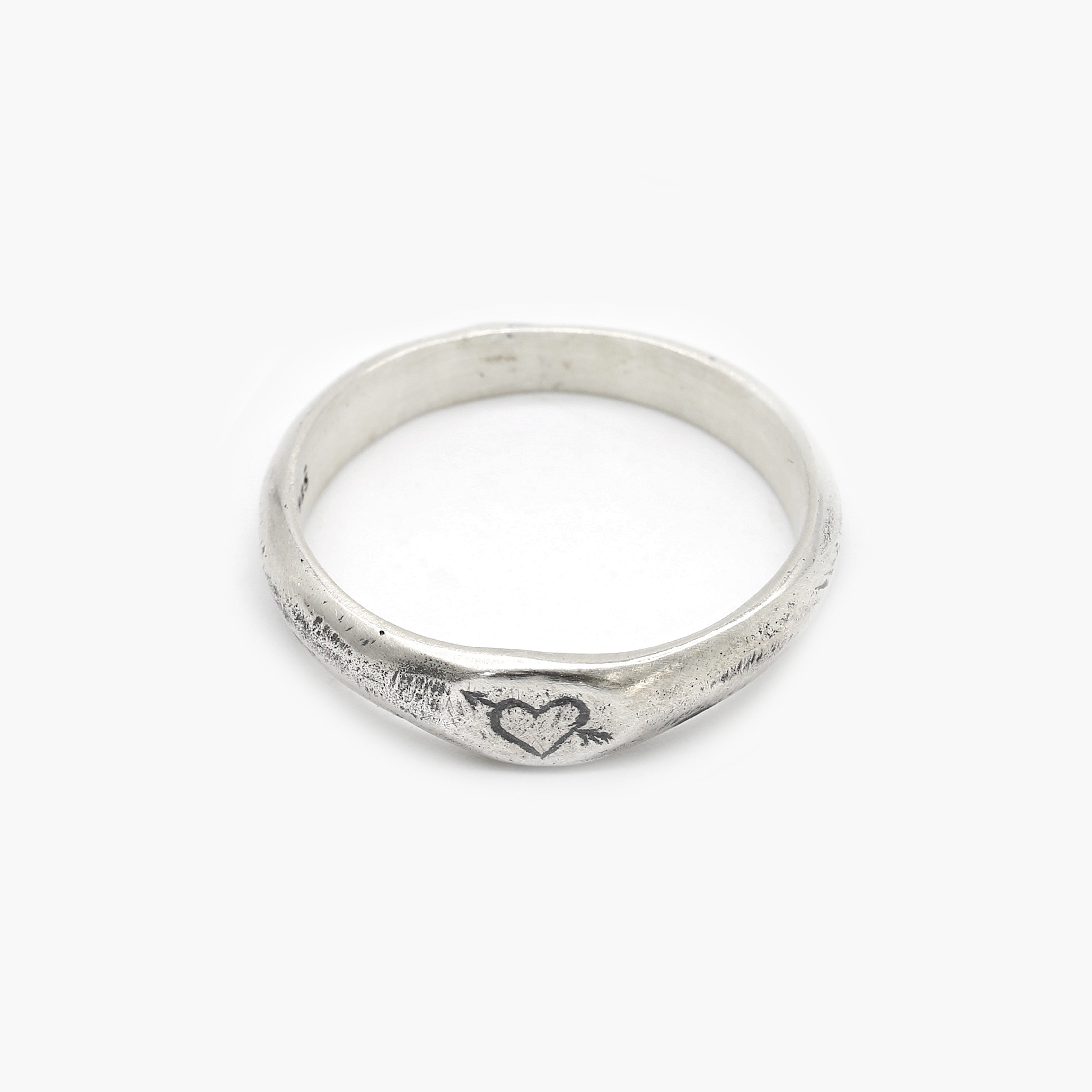 Cupid Sterling Silver Ring Band-Ring-Kompsós