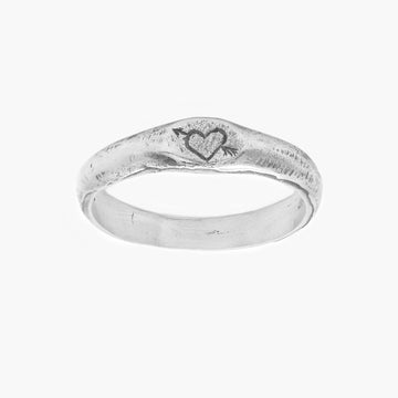 Cupid Sterling Silver Ring Band-Ring-Kompsós