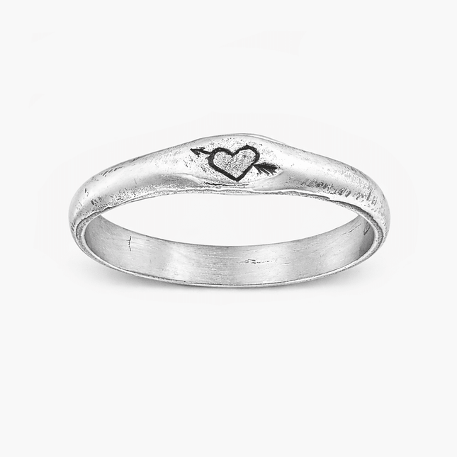 Cupid Sterling Silver Ring Band-Ring-Kompsós