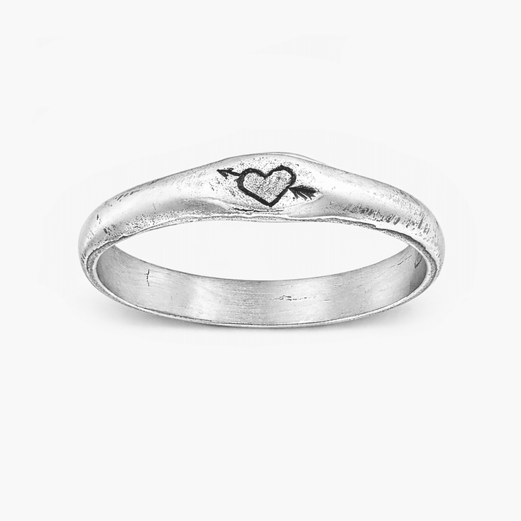 Cupid Sterling Silver Ring Band-Ring-Kompsós