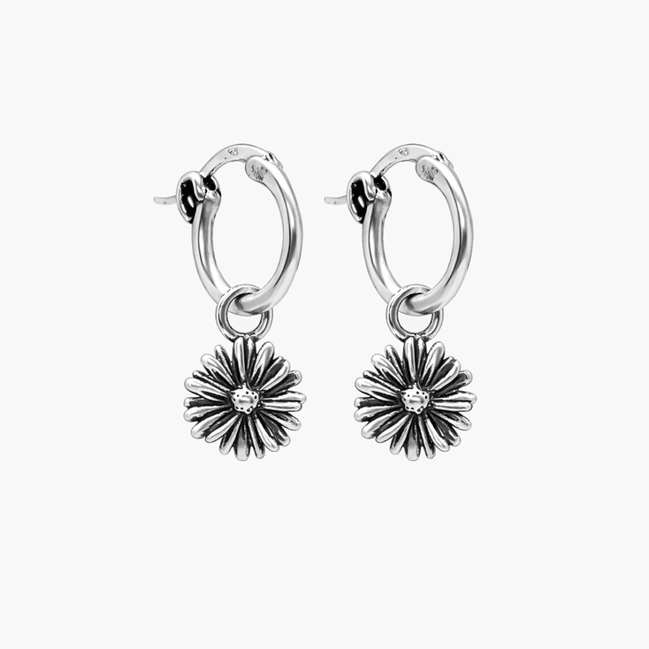 Daisy Sterling Silver Earring-Earring-Kompsós