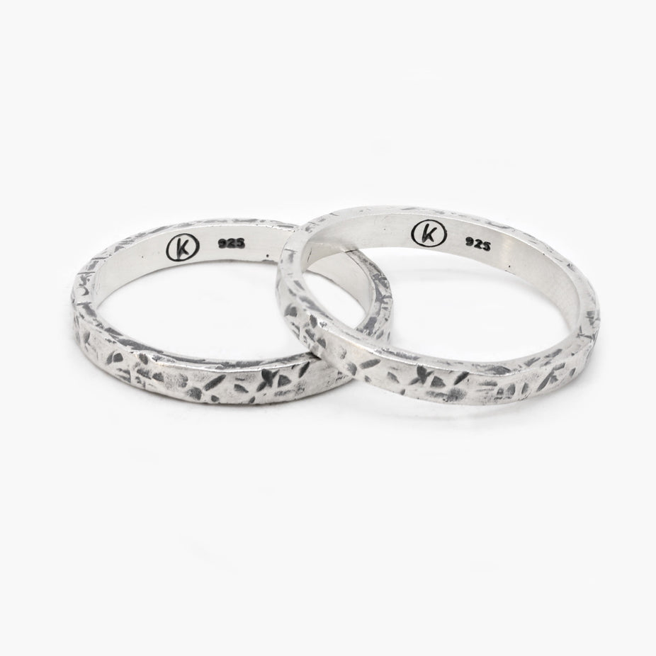 Double Bands Sterling Silver Ring-Ring-Kompsós