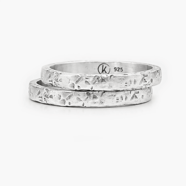 Double Bands Sterling Silver Ring-Ring-Kompsós