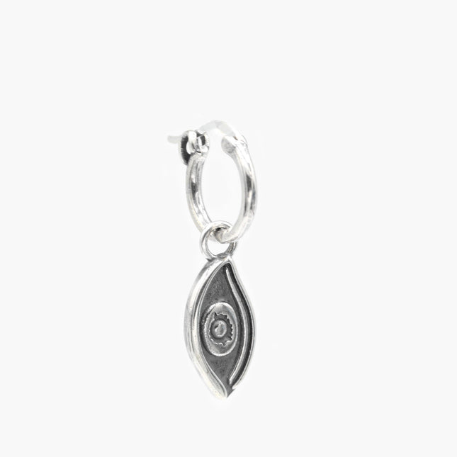 Evil Eye Sterling Silver Earring-Earring-Kompsós