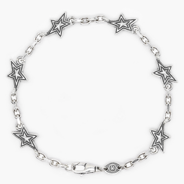 Failing Star Sterling Silver Chain Bracelet-Bracelet-Kompsós