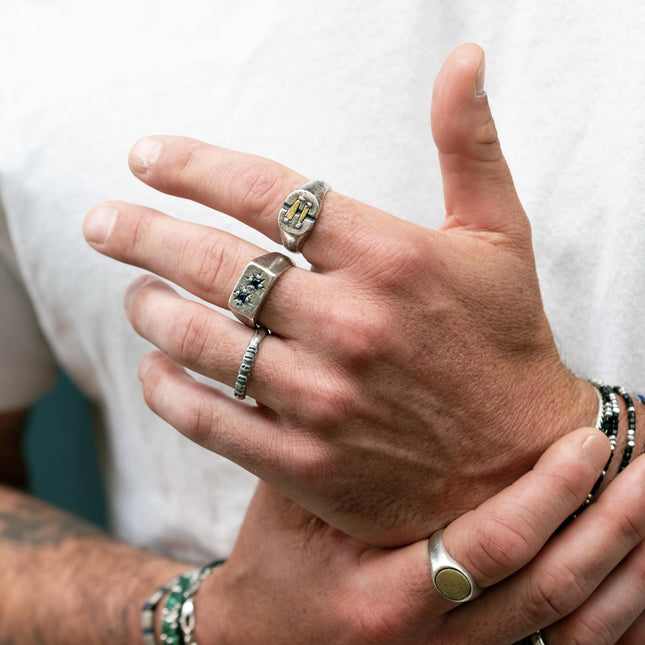 Find God Sterling Silver Ring Band-Ring-Kompsós