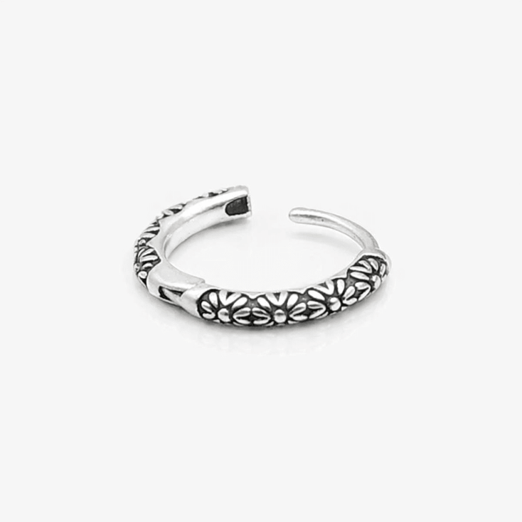 Floral Sterling Silver Earring-Earring-Kompsós
