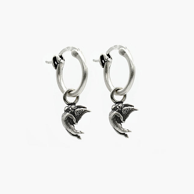 Flying Angel Sterling Silver Earring-Earring-Kompsós