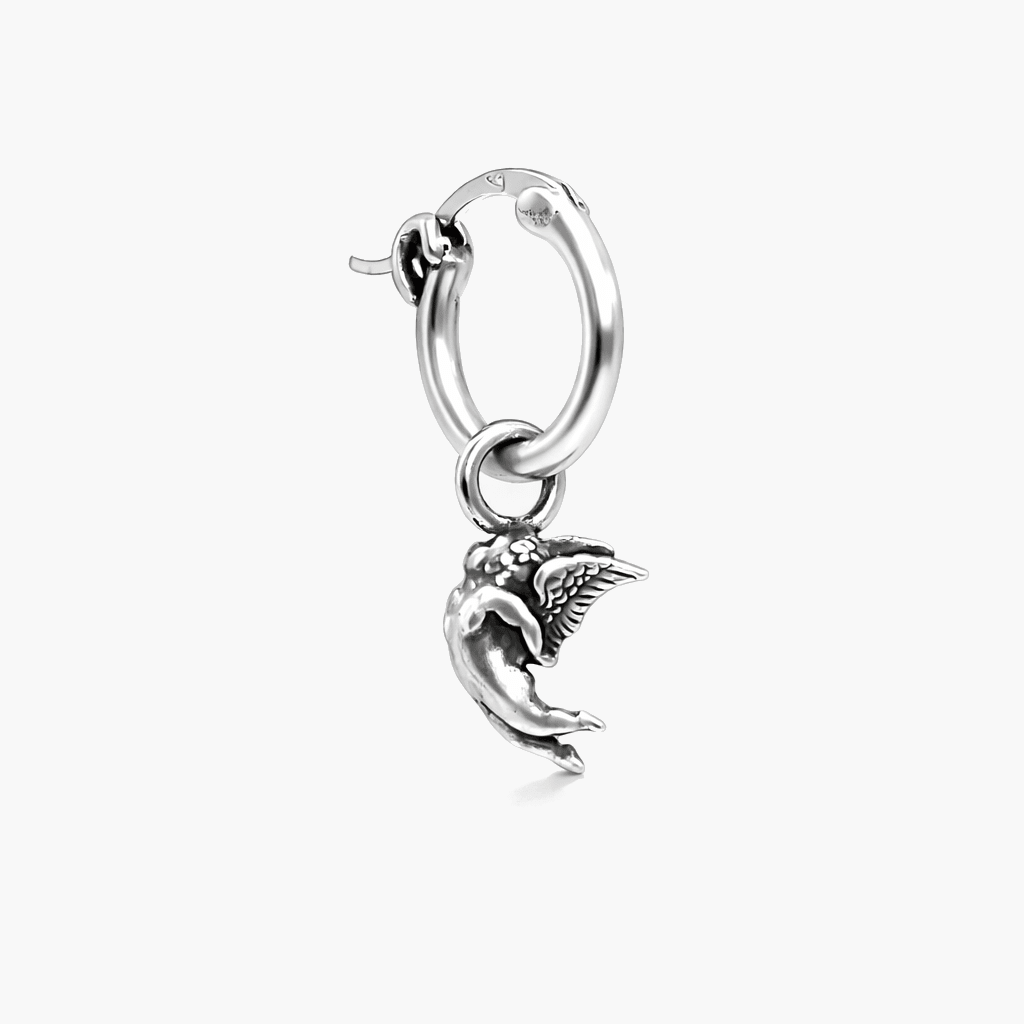 Flying Angel Sterling Silver Earring-Earring-Kompsós