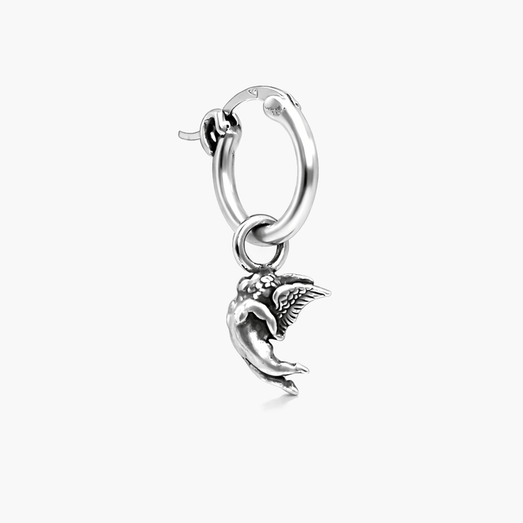 Flying Angel Sterling Silver Earring-Earring-Kompsós