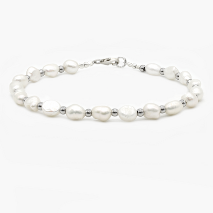 Freshwater Pearl Silver Bracelet-Jewelry-Kompsós