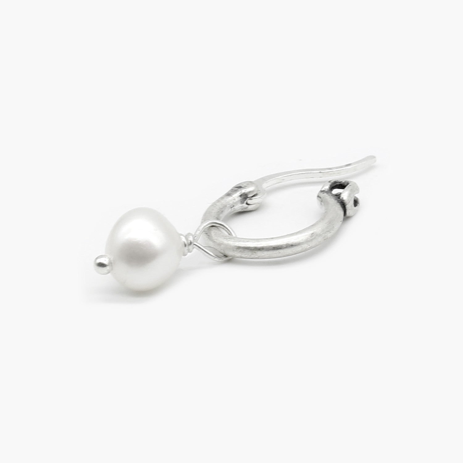 Freshwater Pearl Sterling Silver Earring-Earring-Kompsós