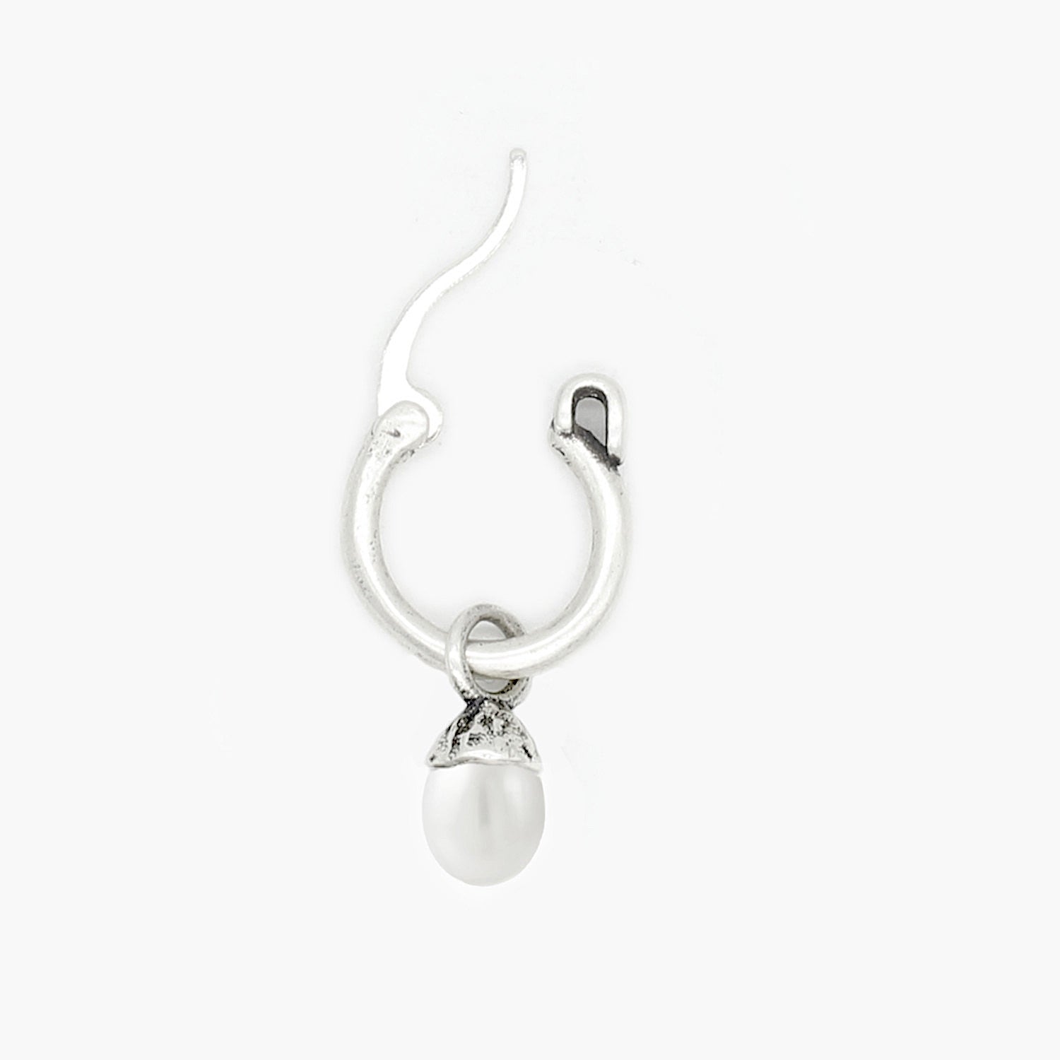 Freshwater Pearl Sterling Silver Earring-Earring-Kompsós