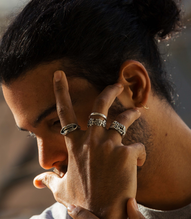 Golden Grillz Sterling Silver Ring-Ring-Kompsós