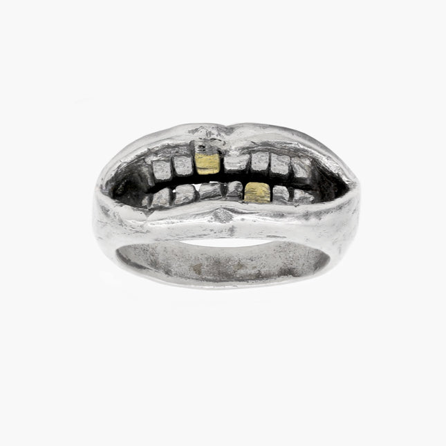 Golden Grillz Sterling Silver Ring-Ring-Kompsós