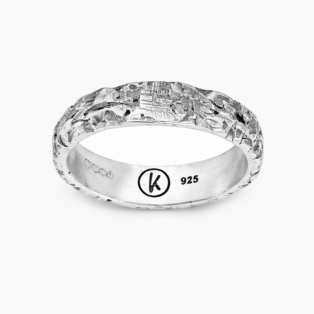 Hand-forged Sterling Silver Band Ring-Ring-Kompsós