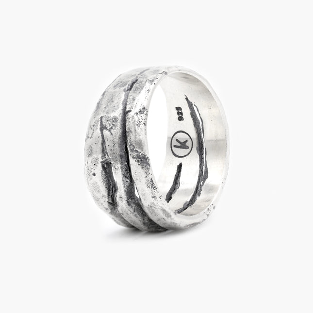 Hand-forged Sterling Silver Ring-Ring-Kompsós